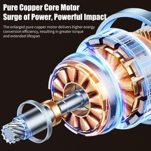 Clé à chocs sans fil Mamidw DTW700, moteur sans balais haute performance 1000 N.m, pour <span class=keywords><strong>batterie</strong></span> 18 V - Product Image 4