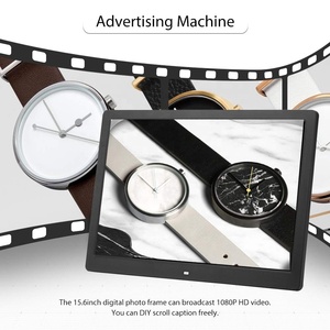 Khung ảnh kỹ thuật số 15 inch treo tường khung ảnh kỹ thuật số đa chức năng video máy nghe nhạc quảng cáo chơi nhạc + Video + hình ảnh - Product Image 4