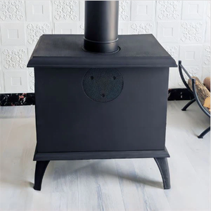 Poêle à <span class=keywords><strong>bois</strong></span> autonome en fonte pour intérieur, chauffage à combustible solide pour maison, cabane, chalet, salon, foyer - Product Image 1