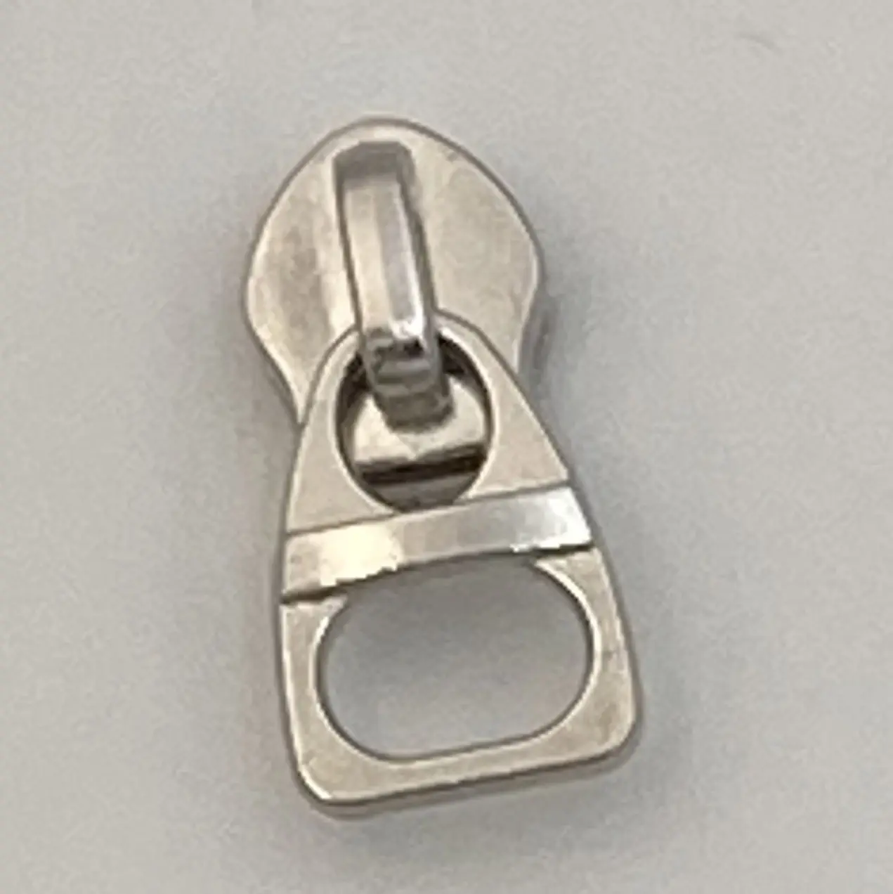 MOQ 1 piece Ready To Ship A shape silver Nylon 5# Bronze Alloy Zipper Slider