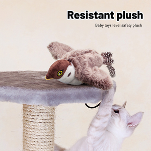 Nouveau jouet automatique pour chat oiseau gazouillis avec simulation ailes battantes SqueakTraining jouet de simulation interactif électronique - Product Image 2