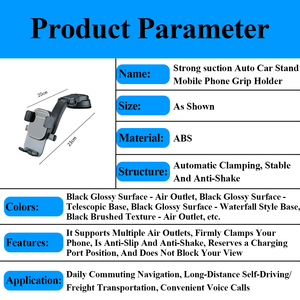 Soporte de Teléfono Móvil para Auto con Fuerte Succión, Rotación de 360 Grados, Soporte de Navegación para el Tablero del Auto - Product Image 4