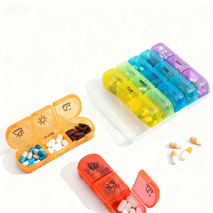 Xách tay 21 Khoang nhựa <span class=keywords><strong>Pill</strong></span> hộp du lịch <span class=keywords><strong>Pill</strong></span> trường hợp <span class=keywords><strong>container</strong></span> 7 Ngày Hàng Tuần vitamin <span class=keywords><strong>Pill</strong></span> tổ chức - Product Image 5