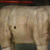 Costume de spectacle d'éléphant de Noël en dessin animé, Housse de protection en peau d'animal, Costume de dinosaure, Mascotte, Costume de dragon artificiel