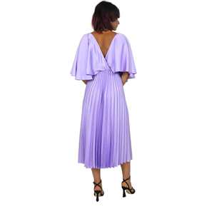 Elegante abito nero 53538561 alla moda solido per le donne volant increspato uno si adatta XS-6XL per feste formali uso quotidiano primavera - Product Image 4