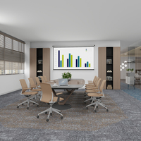 Pp 50x50 Carreau de moquette de bureau commercial Carreaux de moquette modulaires en PVC pour bureau commercial Usine OEM