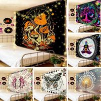 Tapisserie murale en polyester avec papillon en verre teinté violet, décoration murale, impression HD, résistante à la décoloration, vente en gros