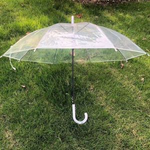 Minimalist Durable Transparent Umbrella with UV Printed Clear <b>Canopy</b> Modern <b>Rain</b> Accessory for Fashion Retail Lifestyle Brands - Product Image 1
