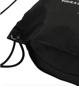 Sac à dos à cordon en nylon avec logo personnalisé, recyclé, imperméable, en polyester 210d, avec logo - Product Image 4