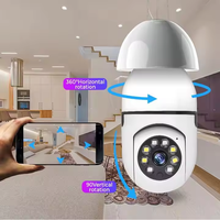 Kamera Keamanan Bohlam Lampu WIFI Nirkabel Ringan Portabel Harga Pabrik Grosir 360 Dengan Kamera Penglihatan Malam HD E27