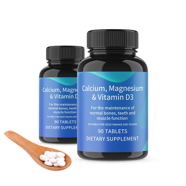 OEM High Quality Hot Sales Calcium Supplement Tablets Absorbable Calcium Magnesium Zinc Vitamin D3 Calcium Tablets