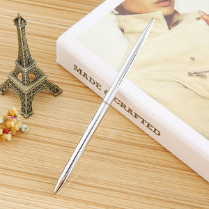 Stylo à bille rotatif élégant et fin en métal, écriture fluide, logo personnalisé, pour hôtel, bureau, entreprise, vente en gros - Product Image 5