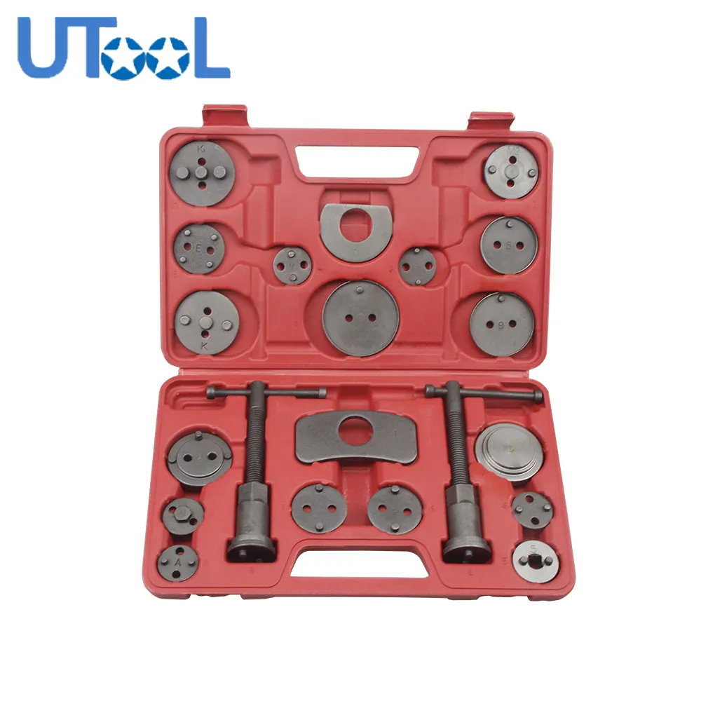 21 Pcs Universal Brake Caliper Piston Pad Expansion Repair Brake Tool Kit, Brake Pad Tool