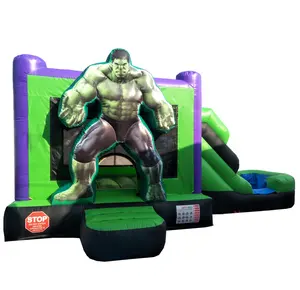 Pvc Avenge Castle Party Big Commercial Incredible Jumping Castle with Slide Giant Inflatable Superhero Bouncer House