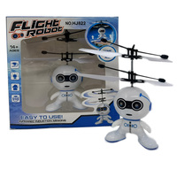 Ballon volant Drones Robot jouets jeu d'intérieur Infrarouge Induction RC hélicoptère volant jouet intégré lumière LED pour les enfants