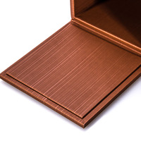 Porte-serviettes de table domestique en cuir PU motif bois brun personnalisé + MDF, boîte à mouchoirs carrée en cuir PU