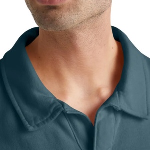 Camisas Polo Clásicas para Hombre, Tejido de Felpa de Peso Medio, Camisa Polo de Manga Larga con Cuello Plegable - Product Image 3