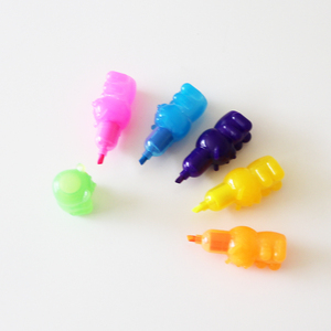 Bán Buôn Gấu Động Vật Hình Dạng Thiết Kế Huỳnh Quang 5 Màu Sắc Refill <span class=keywords><strong>Highlighter</strong></span> Bút Để Bán - Product Image 5