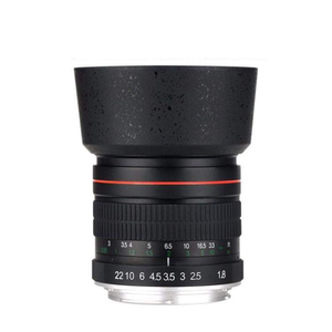 Objectif téléobjectif FY 85 mm AF F/8.3-16 pour appareils photo plein format - Construction en aluminium noir et verre optique - Product Image 1