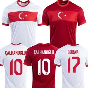 2021 تركيا لكرة القدم جيرسي اردا عنان TOSUN TUFAN حافظة اير MALLI توبا CALHANOGLU OZTEKIN مخصص المنزل الأحمر قميص لكرة القدم موحدة 20 21