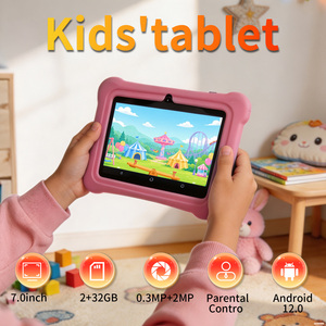 Tablet con Supporto a Nido d'Ape 7 Pollici Android 12 Educativo 2GB MTK Quad Core per Bambini Base Antiscivolo Videoconferenze a Mani Libere WiFi GPS - Product Image 3