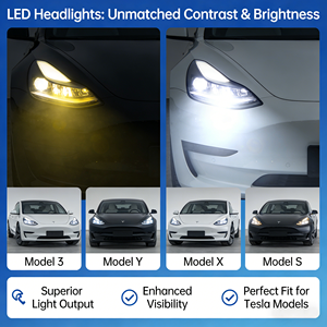 ไฟหน้า LED แท้จากโรงงาน LinTech รุ่น 1034318-00-E สำหรับรถยนต์ Model X EV อะไหล่รถยนต์ใหม่ ไฟ LED ความสว่างสูง - Product Image 2