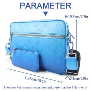 Bolso Bandolera Unisex Degradado de Cuero PU, Bolso de Hombro para Cámara, Bolso Mensajero, Proveedor Personalizado - Product Image 6