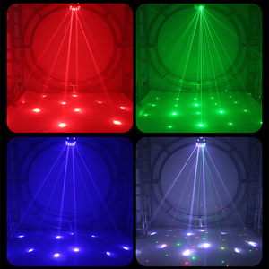 LED butterfly twingling star luci laser programmabili mostrano proiettore christmas stage disco laser light con remoter - Product Image 6