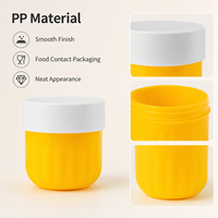 Pot en plastique PP coloré de qualité alimentaire, vide, à large ouverture, pour l'emballage en gros de dattes, de bonbons et de confiseries