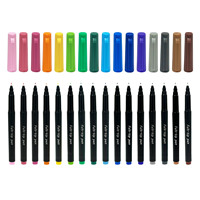 Ensemble de papeterie 12 couleurs Ultra Fine feutre stylo marqueur de couleur de l'eau pour le dessin de journal