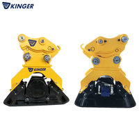 Compacteur hydraulique réversible vibrant pour excavatrice, pour le compactage du béton, du sol et des terrains