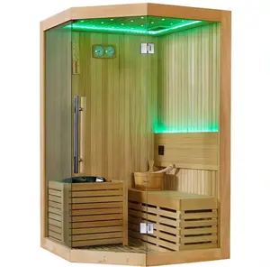 4 Person Infrared Wood Sauna Room Far Infrared Portable Sauna for Hotel