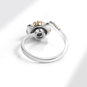 Anillo giratorio de gato adorable y moderno, anillo abierto antiestrés con diseño de gato, joyería de moda al por mayor - Product Image 4