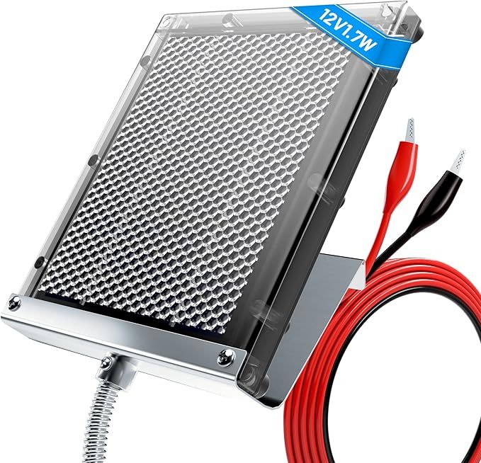 <strong>12V</strong> 1.7W <strong>Solar</strong> Panel for Deer Feeder <strong>Solar</strong> Battery <strong>Charger</strong> with Mounting Bracket Alligator Clip Feeder