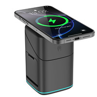 Chargeur magnétique sans fil 3-en-1 pliable automatique 15W compatible avec iPhone 16 et autres téléphones mobiles