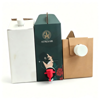 Sac en boîte BIB en plastique 3L 5L 10L 20L pour jus, vin, café, huile, eau avec robinet