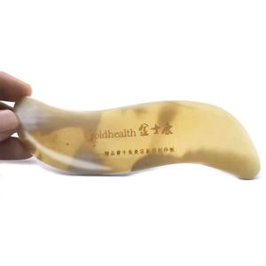 Tabla de Gua Sha Goldhealth de cuerno de buey, herramienta de masaje para rostro, cuello, espalda y cuidado de la salud de todo el cuerpo. - Product Image 2