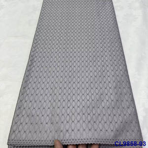 Tissu en coton <span class=keywords><strong>gris</strong></span> brodé à rayures imprimé confortable et doux au toucher Tissu pour vêtements pour hommes - Product Image 6