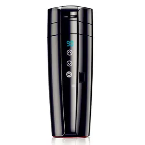 12V 24V Elektrische Temperatuurregelketel Roestvrijstalen Zelfverwarmende Koffie Thermische Cup Travel Tumbler Thermo Smart Auto Mok