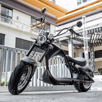 M1P Entrepôt UE 2000W 30AH Batterie EEC COC 65km/h E Chopper Scooter électrique Citycoco pour adultes