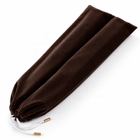 Organisateur d'accessoires de mahjong en velours pour 4 pistes de glissement, pochette à cordon en flanelle douce, plusieurs couleurs pour tables de jeu