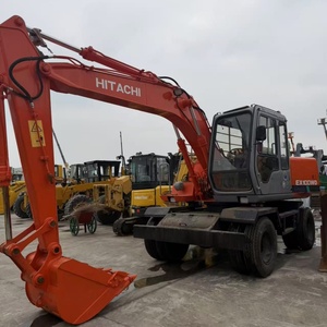 Excavatrice sur pneus Hitachi EX100WD d'occasion, qualité japonaise originale, vente chaude - Product Image 1