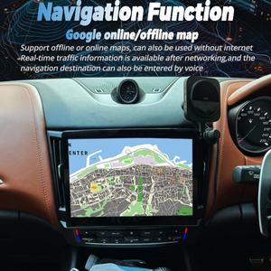 Reproductor de Video para Auto de 10.26 Pulgadas con Qualcomm Android 12, Receptor Multimedia Estéreo, Radio para Maserati Levante 2016-2020 con 4G LTE Carplay - Product Image 4