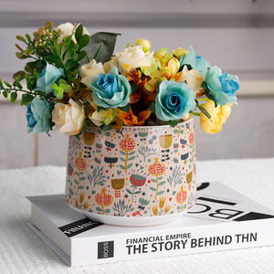 Redeco Pots à imprimés mignons pour plantes Pots en céramique pour plantes Autres décorations pour la maison - Product Image 2