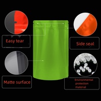 Sceller à chaud en plastique à impression personnalisée 3.5 7g 1oz sac en papier d'aluminium pochette debout anti-odeur à fermeture éclair emballage sacs en mylar