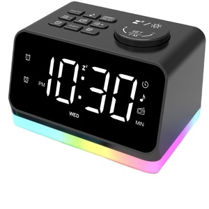 <span class=keywords><strong>Reloj</strong></span> <span class=keywords><strong>Despertador</strong></span> Digital Clásico Moderno <span class=keywords><strong>con</strong></span> Pantalla y Luz Nocturna Negra para Dormitorio, Sala de Estar, Oficina en Casa - Product Image 1