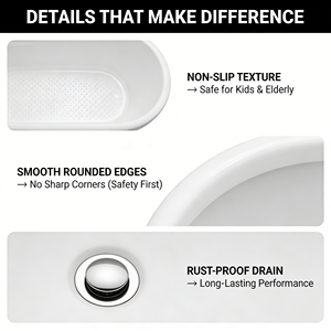 Bañera <span class=keywords><strong>de</strong></span> Hidromasaje Moderna Independiente para <span class=keywords><strong>Baño</strong></span>, Bañera <span class=keywords><strong>de</strong></span> Superficie Sólida para Interiores, para Uso Doméstico y en Hoteles, para Adultos - Product Image 5