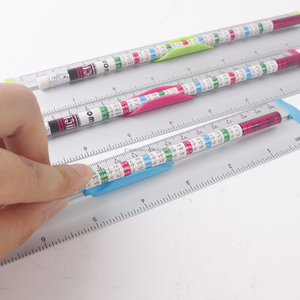 Logo personalizzato all'ingrosso 20/30cm righello in alluminio con matita matematica <span class=keywords><strong>geometria</strong></span> per ufficio scuola forniture di cancelleria per bambini studenti - Product Image 5