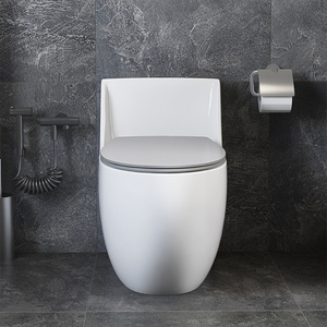 Phong Cách Hiện Đại Chất Lượng Cao Ké<span class=keywords><strong>p</strong></span> Tuôn Ra Đen Xám Phòng Tắm <span class=keywords><strong>Wc</strong></span> Nhà Vệ Sinh Gốm Một Mảnh Màu Nhà Vệ Sinh Bát Cho Khách Sạn - Product Image 3