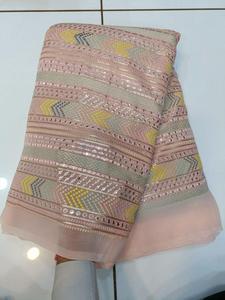 Tissu de travail en georgette de renard léger de qualité supérieure Matériau transparent luxueux pour draper les vêtements de mode - Product Image 6